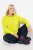 Ulla Popken Zippered Pocket and Reflective Piping Hoodie Green Apple - Pulovere & hanorace - Bluze, Hanorace & Tricotaje Comode