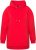 Ulla Popken Back Print Kangaroo Pocket Hoodie Hibiscus Red - Pulovere & hanorace - 