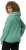 Ulla Popken Drawstring Hem Two-Tone Knit Hoodie Emerald Green - Pulovere & hanorace - 