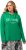 Ulla Popken City Name Graphic Hoodie Emerald Green - Pulovere & hanorace - 
