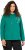 Ulla Popken Face Graphic Long Sleeve Hoodie Emerald Green - Pulovere & hanorace - 