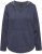 Ulla Popken Open Edged Long Sleeve V-Neck Hoodie Navy - Pulovere & hanorace - 