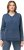 Ulla Popken Raw Hem Long Sleeve Hoodie Night Blue - Pulovere & hanorace - 