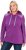 Ulla Popken Waffle Pique Contrast Color Hoodie Dark Purple - Pulovere & hanorace - 