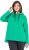 Ulla Popken Lettering GLOWING Hoodie Moss Green - Pulovere & hanorace - 