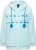 Ulla Popken Plush Alpine Striped Motif Loungewear Hoodie Baby Blue - Pulovere & hanorace - 