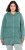Ulla Popken Tiered Flounce Panel Zip Up Hoodie Green - Pulovere & hanorace - 