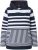 Ulla Popken Oversized Striped Long Sleeve Hoodie Ink Blue - Pulovere & hanorace - 