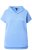 Ulla Popken Quick Drying Short Sleeve Hoodie Light Blue - Pulovere & hanorace - 