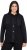 Ulla Popken Mixed Texture Button Down Hoodie Black - Pulovere & hanorace - 