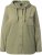 Ulla Popken Mixed Texture Button Down Hoodie Pond Green - Pulovere & hanorace - 