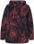 Ulla Popken Fleece Flower Print Zip-Up Hoodie Black - Pulovere & hanorace - 