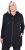 Ulla Popken Contrast Piping Zip-Up Hoodie Black - Pulovere & hanorace - 