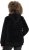 Ulla Popken Teddy Fleece Zip-Up Hoodie Black - Pulovere & hanorace - 