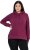 Ulla Popken Relaxed Fit Long Sleeve Hoodie Dark Berry - Pulovere & hanorace - 
