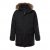 Men Plus Parka With Fur Hood Black - Geci - Geci Bărbați Mărimi Mari
