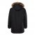 Men Plus Parka With Fur Hood Black - Geci - Geci Bărbați Mărimi Mari