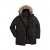 Men Plus Parka With Fur Hood Black - Geci - Geci Bărbați Mărimi Mari