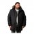 Men Plus Parka With Fur Hood Black - Geci - Geci Bărbați Mărimi Mari