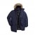 Men Plus Parka With Fur Hood Navy - Geci - Geci Bărbați Mărimi Mari