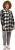 Ulla Popken Mixed Plaid Long Sleeve Button Down Shacket Black - Geci - 