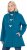 Ulla Popken HYPRAR Water-Repellent Softshell Jacket Teal - Geci - 
