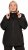 Ulla Popken Lightweight Rain Jacket Black - Geci - 