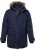 Men Plus Parka With Fur Hood Navy - Geci - Geci Bărbați Mărimi Mari