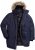 Men Plus Parka With Fur Hood Navy - Geci - Geci Bărbați Mărimi Mari