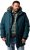 Men Plus Parka With Fur Hood Dark Green - Geci - Geci Bărbați Mărimi Mari