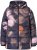 Ulla Popken HYPRAR Water-Repellent Allover Print Jacket Black - Geci - 