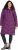 Ulla Popken HYPRAR Longline Water Repellent Jacket Plum - Geci - 
