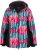 Ulla Popken HYPRAR Graphic Stripe Fully Lined Ski Jacket Teal - Geci - 