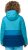 Ulla Popken HYPRAR Colorblock Fully Lined Ski Jacket Bright Turquoise - Geci - 