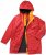 Ulla Popken HYPRAR Triple Function Contrast Trim Quilted Lining Jacket Salsa Red - Geci - 