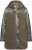 Ulla Popken Mixed Texture Fleece Quilted Jacket Olive - Geci - 