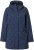 Ulla Popken Raindrop Print Longline Waterproof Jacket Navy - Geci - 