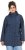 Ulla Popken Raindrop Print Longline Waterproof Jacket Navy - Geci - 