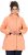 Ulla Popken Raindrop Print Longline Waterproof Jacket Mandarin - Geci - 