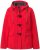 Ulla Popken HYPRAR Toggle Button Microfleece Lined Jacket Salsa Red - Geci - 