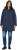 Ulla Popken HYPRAR Drawstring Waist Parka Navy - Geci - 