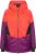 Ulla Popken HYPRAR Performance Colorblock Ski Jacket Coral - Geci - 