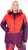 Ulla Popken HYPRAR Performance Colorblock Ski Jacket Coral - Geci - 