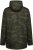 Kam Jeans KV143 Camo Print Hooded Coat Khaki - Geci - Geci Bărbați Mărimi Mari