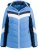 Ulla Popken HYPRAR Chevron Stripe Triple Function Quilted Fully Lined Ski Jacket Pastel Petrol - Geci - 
