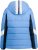 Ulla Popken HYPRAR Chevron Stripe Triple Function Quilted Fully Lined Ski Jacket Pastel Petrol - Geci - 