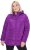 Ulla Popken Quilted Water Repellent Jacket Dark Purple - Geci - 