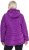 Ulla Popken Quilted Water Repellent Jacket Dark Purple - Geci - 