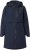 Ulla Popken Hooded with Zippered Pockets and Zippered Side Slits Jacket Navy - Geci - 