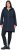 Ulla Popken Hooded with Zippered Pockets and Zippered Side Slits Jacket Navy - Geci - 